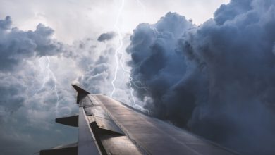 Where do static electricity go on aircraft in flight?